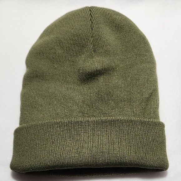 Olive OR Navy THICK AND INSULATED Beanie FOR OUTSIDE WARMTH - Picture 3 of 7